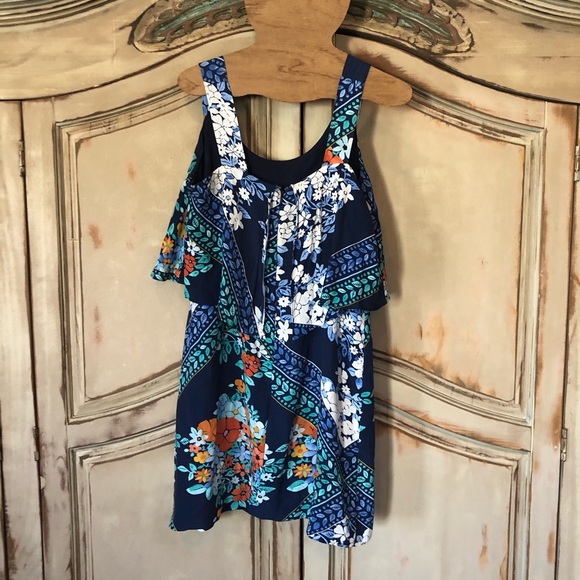 Maeve Anthropologie dress summer 4 blue Hawaiian - Picture 4 of 8